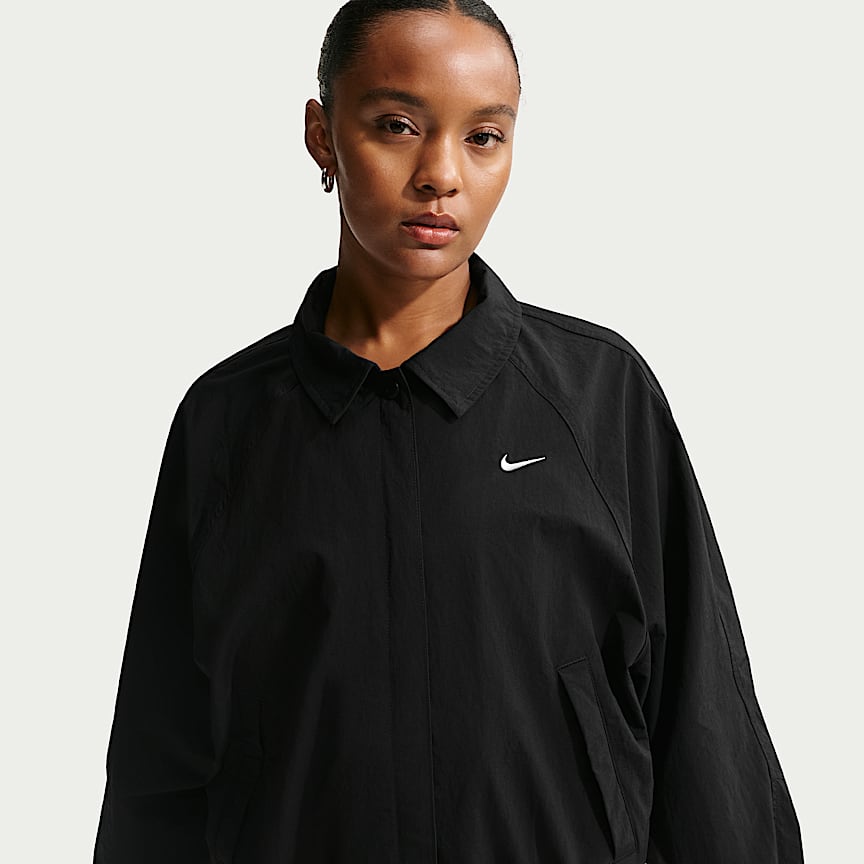 MARK & LONA ブラック ノースリーブシャツ 38 Nike Sportswear Women's Oversized Satin Long-Sleeve Top. Nike.com